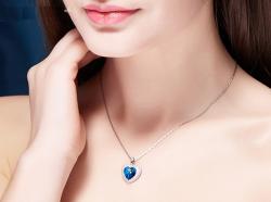 گردنبند نقره سواروسکی - کد C-N008