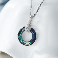 گردنبند نقره سواروسکی کد GN002