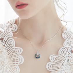 گردنبند نقره سواروسکی کد GN002