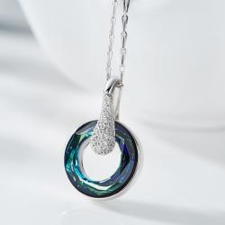 گردنبند نقره سواروسکی کد GN002
