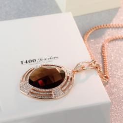گردنبند رولباسی سواروسکی - کد LN015