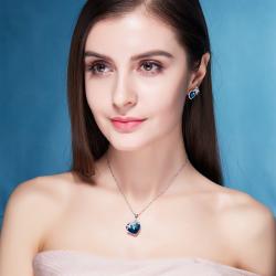 گردنبند نقره سواروسکی کد CN002