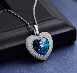 گردنبند نقره سواروسکی - کد C-N008