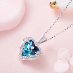 گردنبند نقره سواروسکی کد CN001