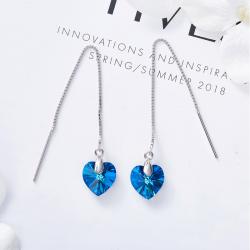 نیم ست نقره سواروسکی - کد CS001