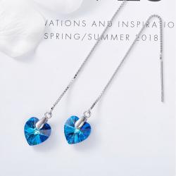 نیم ست نقره سواروسکی - کد CS001