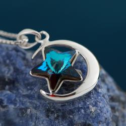 گردنبند نقره سواروسکی - کد N016