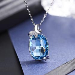 گردنبند نقره سواروسکی - کد C-N017