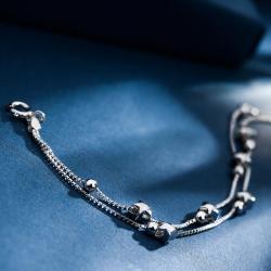 خرید پابند نقره - کد AN013 - قیمت پابند