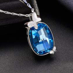 گردنبند نقره سواروسکی - کد C-N017