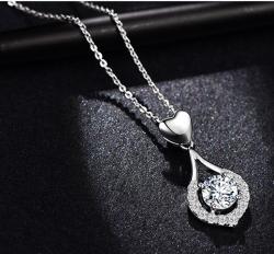 گردنبند نقره سواروسکی - کد N045