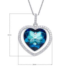 گردنبند نقره سواروسکی کد GN001