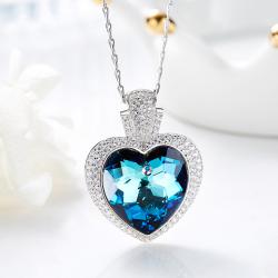 گردنبند نقره سواروسکی - کد C-N005