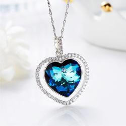 گردنبند نقره سواروسکی کد GN001