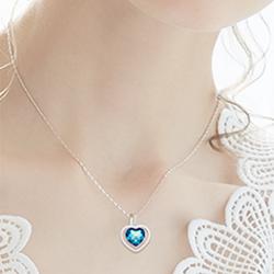 گردنبند نقره سواروسکی کد GN001
