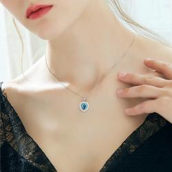 گردنبند نقره سواروسکی - کد C-N022